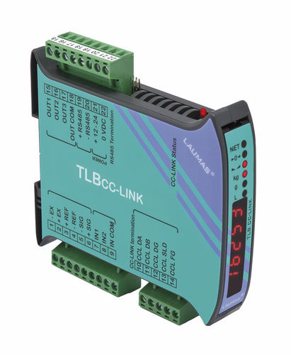 LED显示称重指示变送器 - TLB CC-LINK - LAUMAS Elettronica - DIN导轨