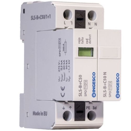 1+2类避雷器 - SLS-B+C50/1+1 - INGESCO - 组合式 / 插入式 / 低电压