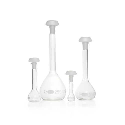 测定用烧瓶 - 24670 series - DWK life science - 硼硅酸盐玻璃 / 白色玻璃 / 用于实验室
