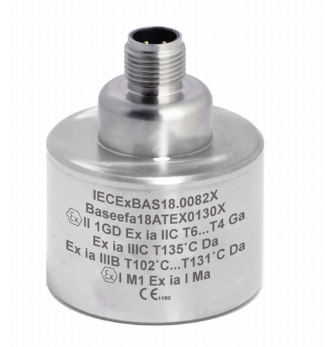 三轴加速度计 - HS-173IR series - Hansford Sensors - 压电 / 紧凑型 / 本质安全