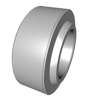 球形滑动轴承 - DGE-UK-2RS series - Nadella Group - 径向 / 钢 / PTFE
