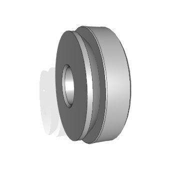 球形滑动轴承 - DGE-AW series - Nadella Group - 轴向 / 钢 / PTFE