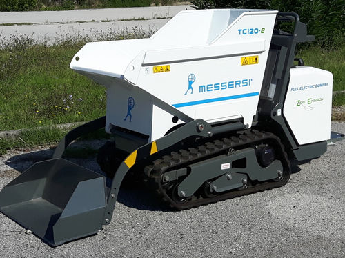 履带小型自卸车 - tc120-e - Messersì S.p.A. - 电动 / 升降翻斗式 / 自动装载式