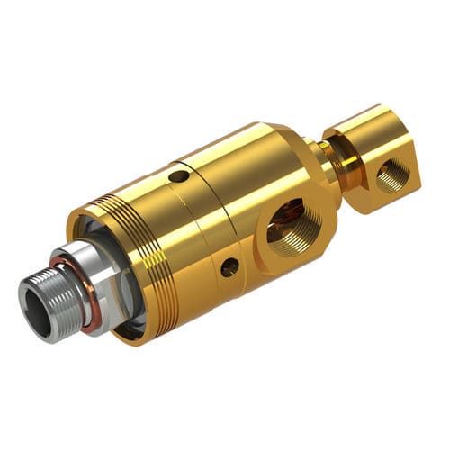 水旋转接头 - 7101 - HAAG + ZEISSLER Maschinenelemente GmbH - 2 通道 / 铝框架 / 黄铜