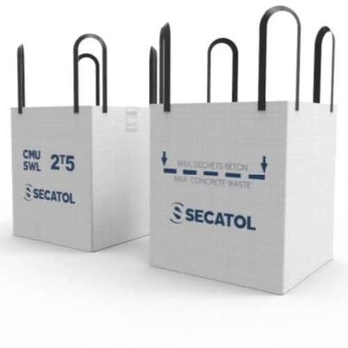 建筑材料吨袋 - 20002540776X series - Secatol SAS - 4 点提升式 / 立方体 / 聚丙烯