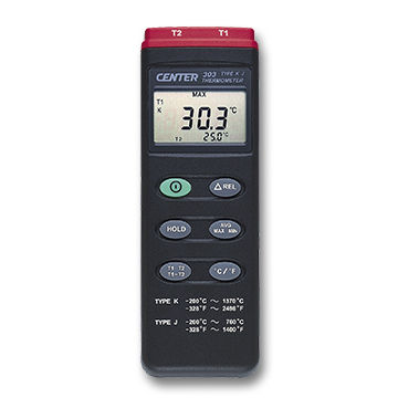 热电偶温度计 - 303 - CENTER TECHNOLOGY - 数字 / °C / °F