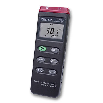 热电偶温度计 - 301 - CENTER TECHNOLOGY - 数字 / °C / °F