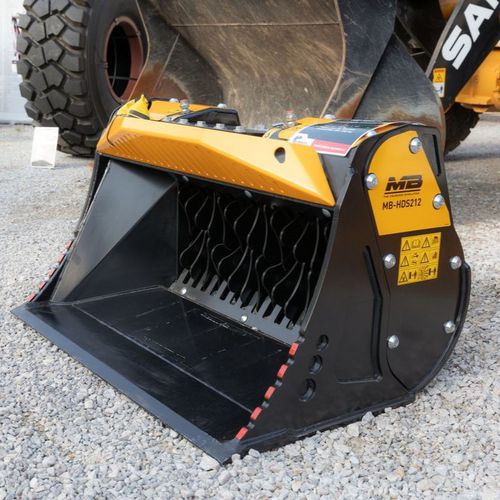 筛分铲斗 - MB-HDS212 - MB Crusher - 滑移装载机 / 装载机 / 装卸机