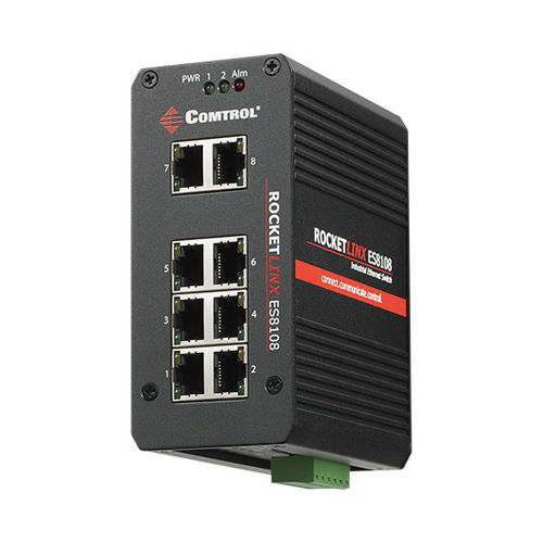 非管理型网络交换机 - RocketLinx ® ES8108-GigE - Comtrol Corporation - 8端口 / 千兆以太网 / 坚固