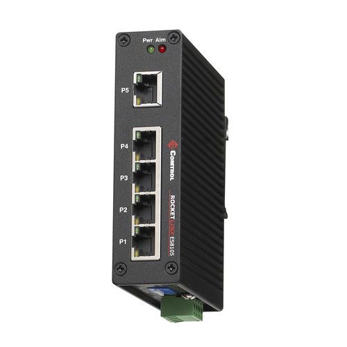 非管理型网络交换机 - RocketLinx ES8105-XT - Comtrol Corporation - 5端口 / 千兆以太网 / DIN导轨