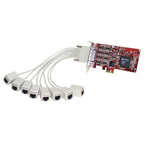 多端口串联通信卡 / 8端口 - 30130-1 - Comtrol Corporation - RS232 / PCI Express / RJ45