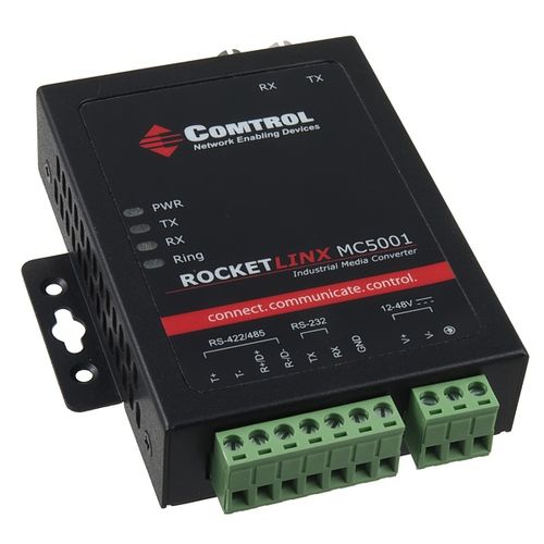 媒体变换器 - RocketLinx MC5001 - Comtrol Corporation - 通信 / 温度 / 串行