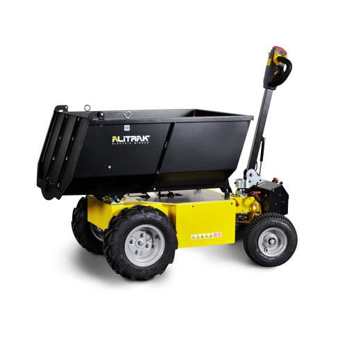 带轮小型自卸车 - JM700P - ALITRAK S.r.l - 电动 / 前部卸载 / 升降翻斗式