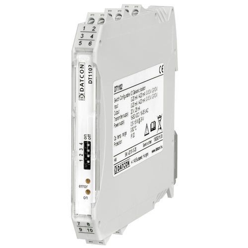 电镀隔离器 - DT1102 (PS) switch selectable I/O - Datcon Industrial Electronics Ltd. - 4-20mA / 电流 / DC 电压