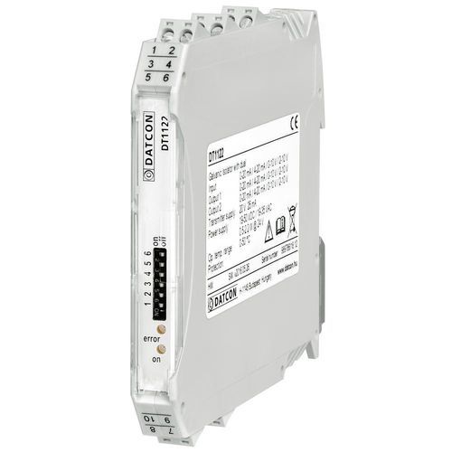 电镀隔离器 - DT1122 dual-output (splitter) - Datcon Industrial Electronics Ltd. - 4-20mA / 电压 / 电流