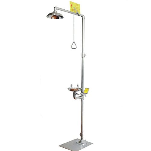 平台式工业淋浴器 - DAAO6610 - shanghai DaAo safety equipment Co.LTD - 户外 / 带洗眼器 / 不锈钢