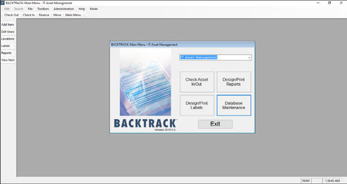 资产管理软件 - BACKTRACK - TEKLYNX - 开发 / 控制 / 报告