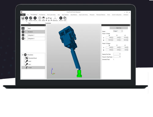 监控软件 - SMART PICK 3D SOLID - IT-Robotics s.r.l. - 配置 / 随机摆放零件 / 机器人式