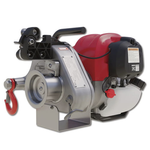 提拉绞车 - PCW4000-A - PORTABLE WINCH CO. - 内燃机 / 钢缆 / 带制动装置