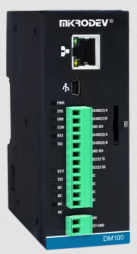 Modbus TCP远程终端设备 - DM100-E1N-GC0-B1000 - Mikrodev - 以太网 / RS-232 / RS-485