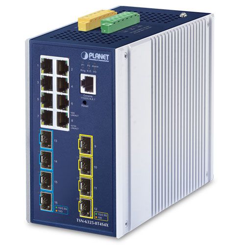管理型以太网交换机 - TSN-6325-8T4S4X - PLANET Technology Corp. - 8端口 / 3 级 / 5G