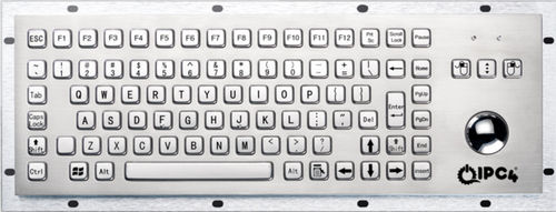 台式键盘 - IPC4-KBRD-TB-8606G-EN - IPC4 - ICC Digital Industrial Technologies Bv - 机械按键 / 38 键式 / 轨迹球