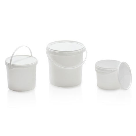 塑料桶 - FP series - FACH-PAK - 圆形 / 带把手 / 食品工业