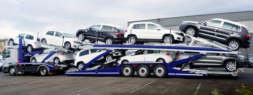 车辆拖车 - Eurolohr 300 - Lohr - 3车轴 / 牵引式 / 液压