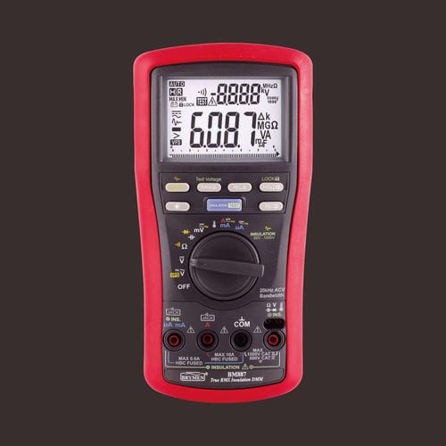 带绝缘测试仪万用表 - BM887 - BRYMEN - 6000计数数字 / 手持式 / 1000 V