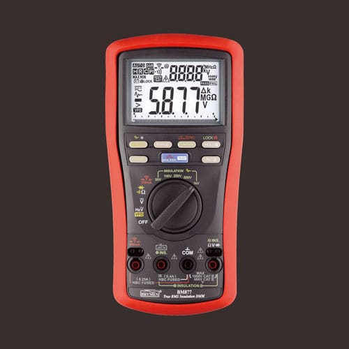 带绝缘测试仪万用表 -  BM877 - BRYMEN - 6000计数数字 / 手持式 / 1000 V