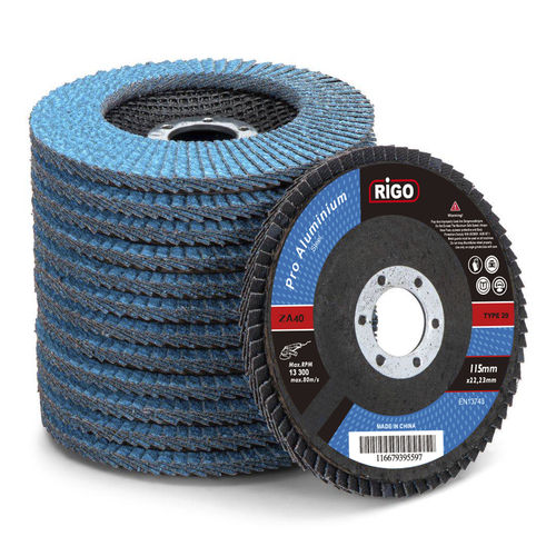 锆涂层百叶轮 - DanYang Rigo Abrasives Co., Ltd. - 用于不锈钢
