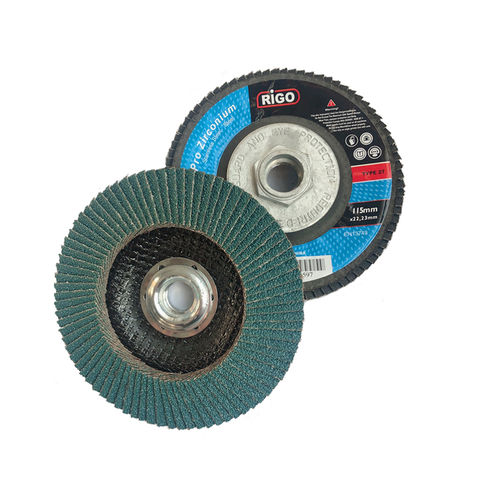锆涂层百叶轮 - DanYang Rigo Abrasives Co., Ltd. - 用于不锈钢 / 陶瓷 / 氧化铝