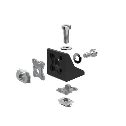 型材组装紧固支架 - GUS450 series - Robotunits GmbH - 电镀钢 / 90°