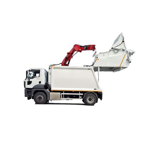 从后部装载生活垃圾收集车 - CRANE PRO 100-750 - Procompactor Waste Management Equipment - 柴油 / 带吊车