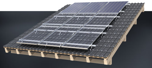 坡屋顶光伏安装系统 - XT series - AEROCOMPACT Europe GmbH - 水平安装