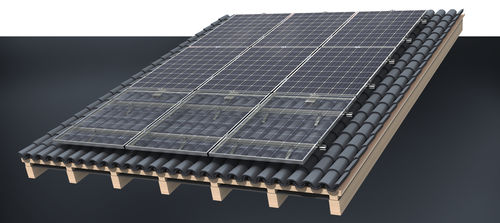 瓦片屋顶光伏安装系统 - XT35-VLOW series - AEROCOMPACT Europe GmbH - 用于屋顶露台