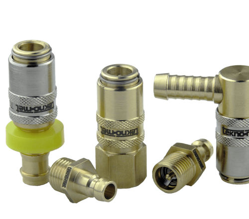 液压接头 - T60-90-190 - TEKNO-MET BAĞLANTI ELEMANLARI SAN. ve TİC. LTD. ŞTİ - 快速 / 倒钩 / 90°弯曲