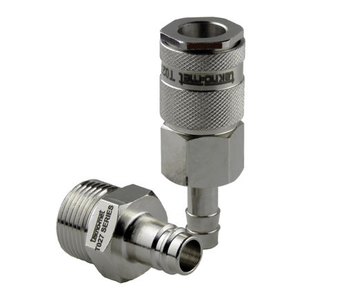 气动接头 - T027 series - TEKNO-MET BAĞLANTI ELEMANLARI SAN. ve TİC. LTD. ŞTİ - 螺纹 / 快速 / CEJN