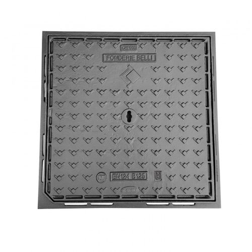 可延展铸铁路面检视孔 - CHBS- CHCS - B125/C250 - Fonderie Belli SPA - 方形