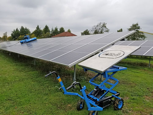 地面清洁机器人 - LIFTER - AX Solar Robot - 太阳能电池板 / 移动式