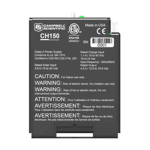 电池载荷调节器 - CH150 - Campbell Scientific Ltd.