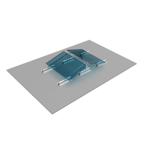 屋顶露台光伏安装系统 - ROOF-SOLAR TILTED PVC - Dome Solar - 垂直安装 / 铝制 / 不锈钢