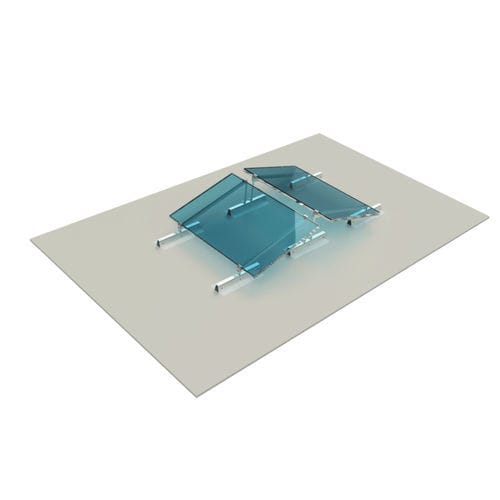 屋顶露台光伏安装系统 - ROOF-SOLAR TILTED TPO - Dome Solar - 垂直安装 / 铝制 / 不锈钢