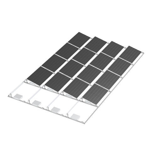 屋顶露台光伏安装系统 - BALLAST  - Xiamen Hopergy Photovoltaic Technology Co., Ltd. - 水平安装