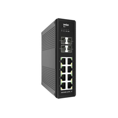 管理型以太网交换机 - ISG3200-12TS-P - JWIPC TECHNOLOGY CO., LTD. - 12 端口式 / DIN导轨 / 标准