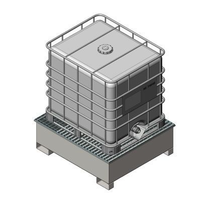 多用途盛漏池 - Eurial - IBC集装桶 / 3 桶 / 液体产品