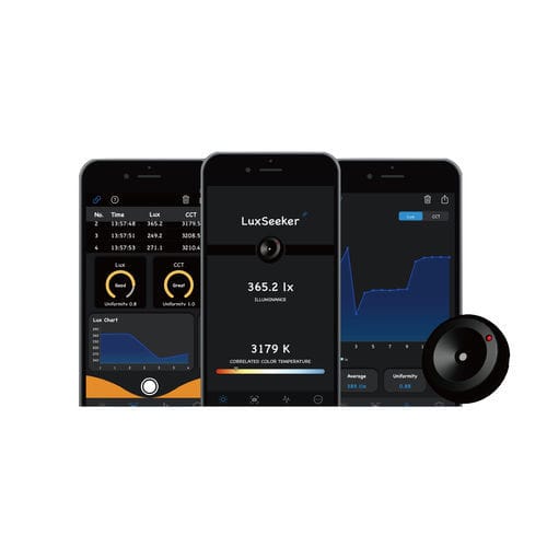 紧凑型照度计 - LuxSeeker - LIDlight INC. - 移动式 / 带数据记录器 / 带色温测量