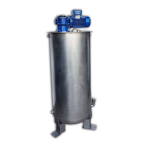 带混合器贮液罐 - ASS-TK1403-ME - Airmation ECP srl - 积放式 / 不锈钢 / 圆柱