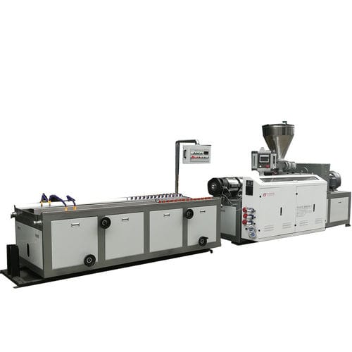 锥形双螺杆管道挤出生产线 - YF series - Suzhou ACC Machine Co., Ltd. - 双输出 / 型材 / 用于PVC