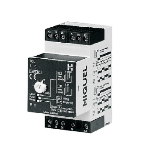 水平控制继电器 - TCL series  - HIQUEL - 2NO/NF / AC/DC / DIN导轨